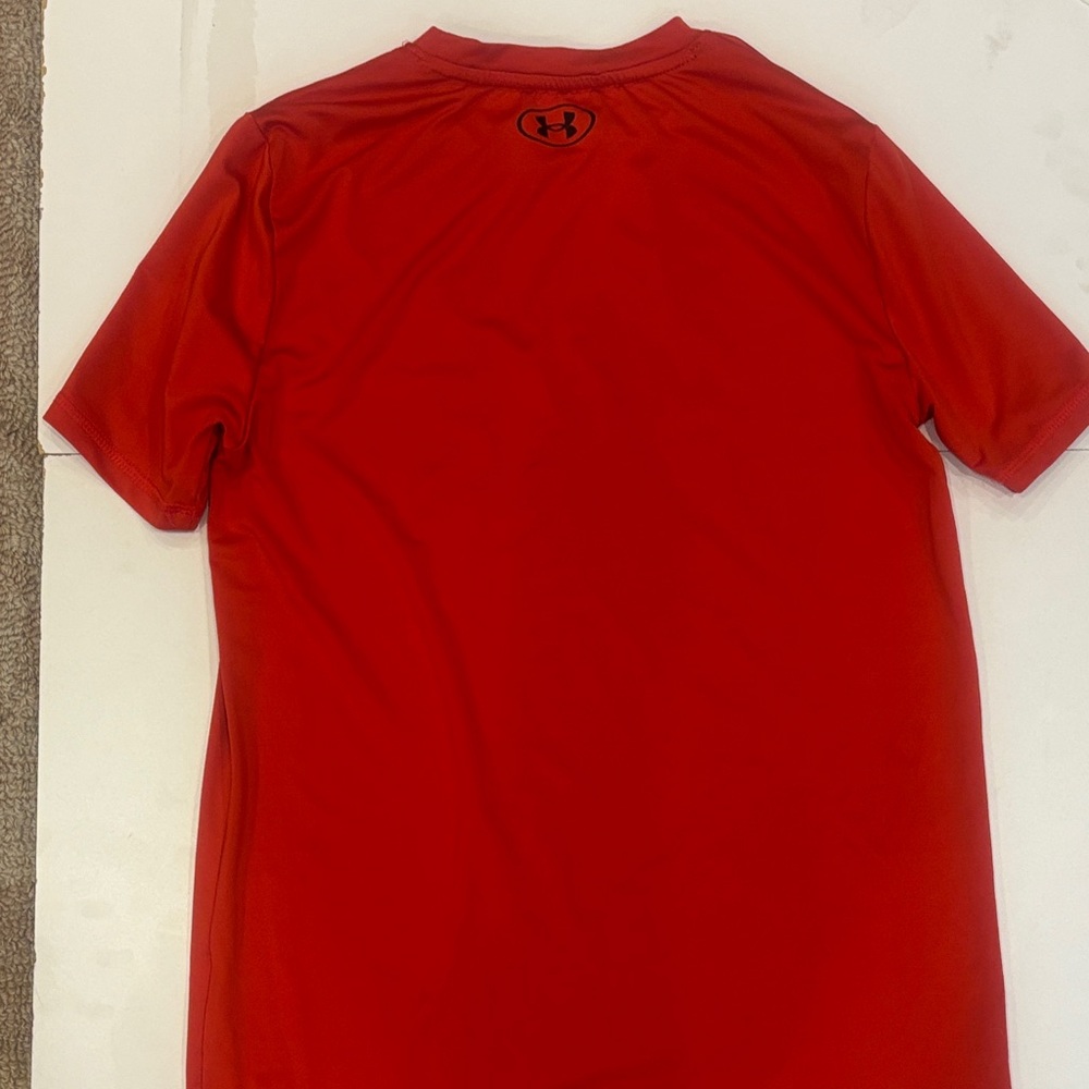 Under Armour Kids Red Rashguard - Picture 7 of 10